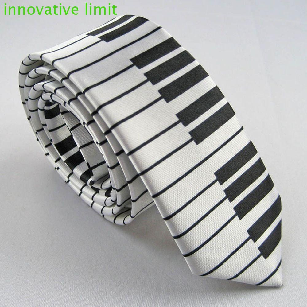 DYRUIZA Tie Keyboard Classic Skinny Piano Music Tie