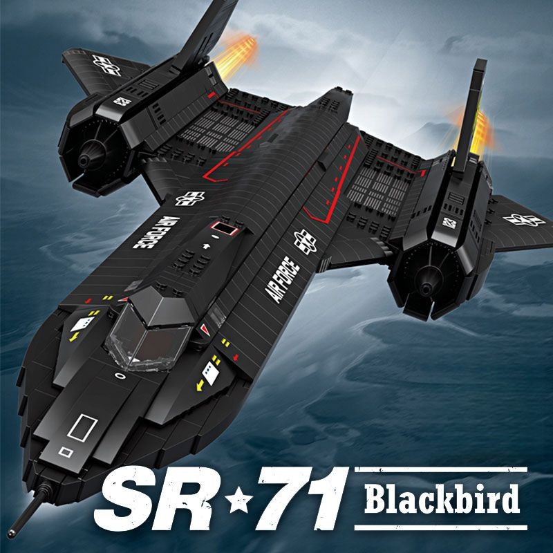 Máy bay mô hình Blackbird SR-71 Đồ chơi lắp ráp có độ khó cao quà tặng sinh nhật