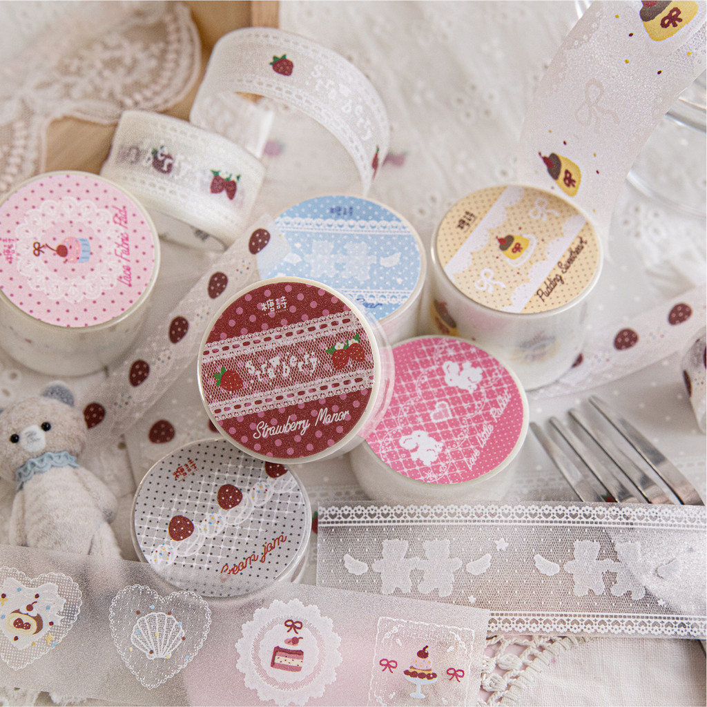 Cdaily băng keo trang trí cuộn PET dễ thương lấp lánh dùng trang trí sổ tay, planner và scrapbook DI