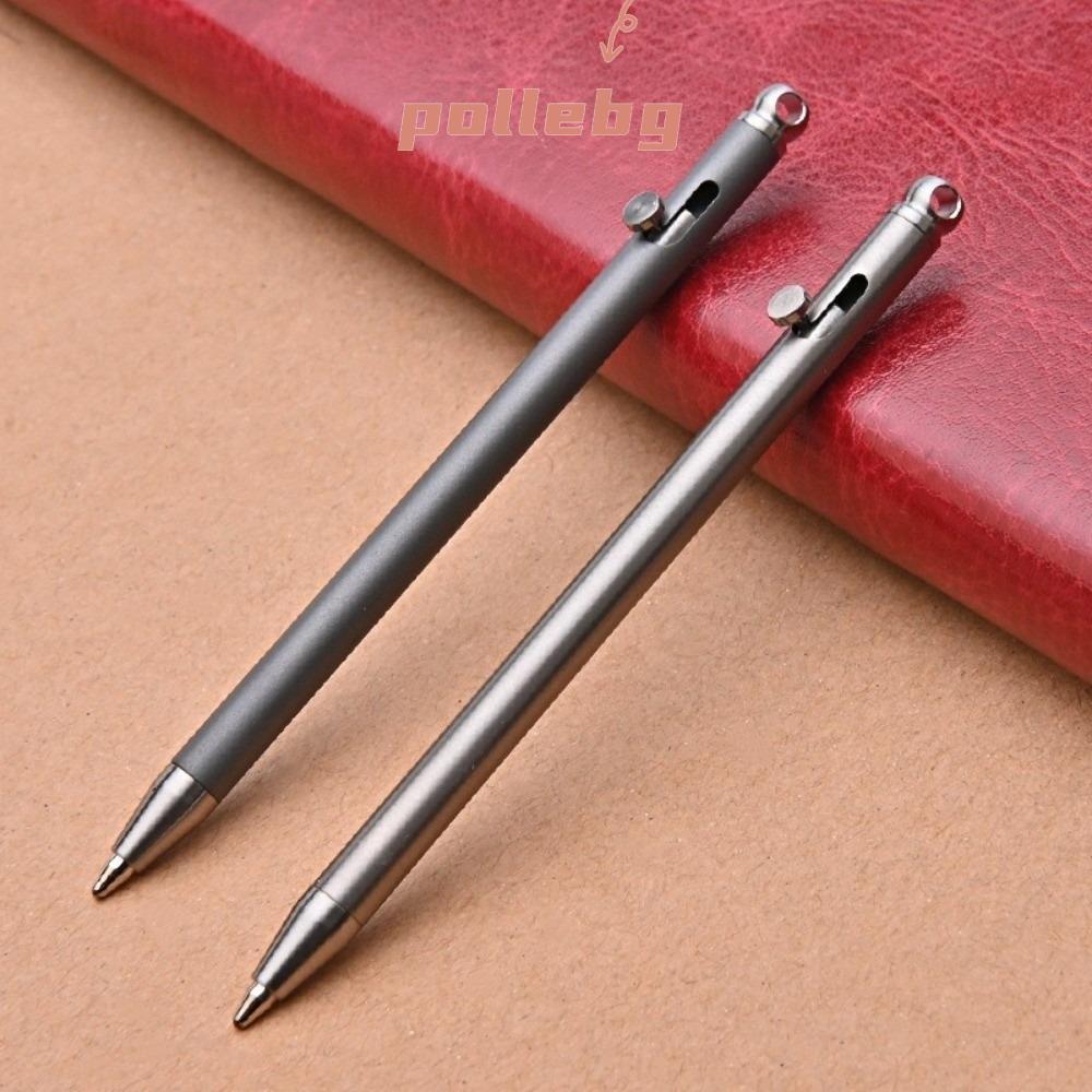 Bút Bu Lông POLLEBG, Bút Móc Khóa Hợp Kim Titan Có Thể Đổ Lại, Bút EDC Mini Di Động Đa Năng EDC Gear