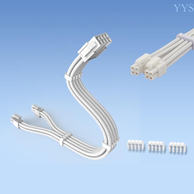 Cáp nối dài nguồn CPU YYS Meshes 8Pin ATX12V 8pin 4 + 4 đầu nối