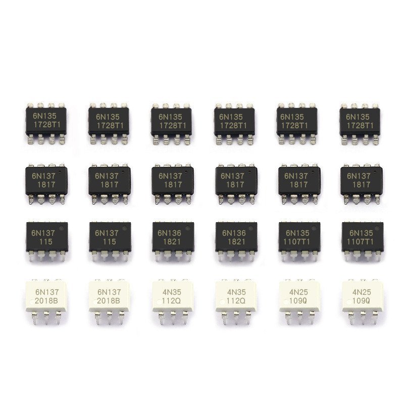 Bộ ghép quang tốc độ cao 6N137 6N136 4N25 4N35 Bộ ghép quang trong dòng DIP Patch IC Chip FOMH