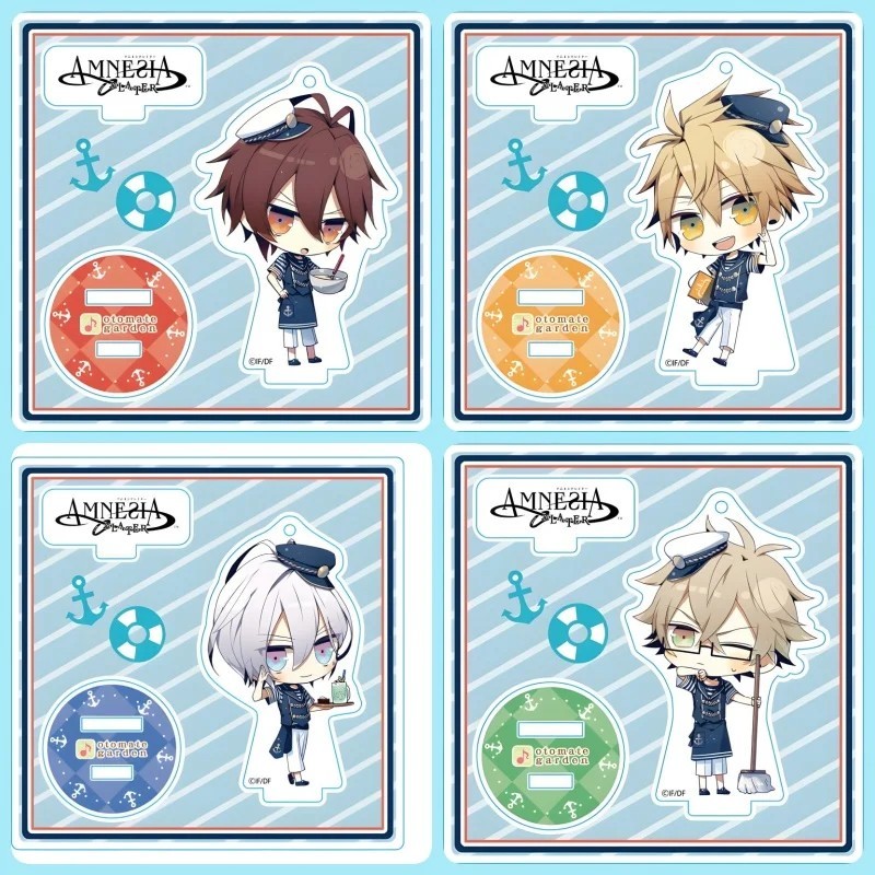 Standee Anime Amnesia Memories mô hình mica nhân vật Shin Ikki Kent Toma Cafe Chibi trang trí bàn họ