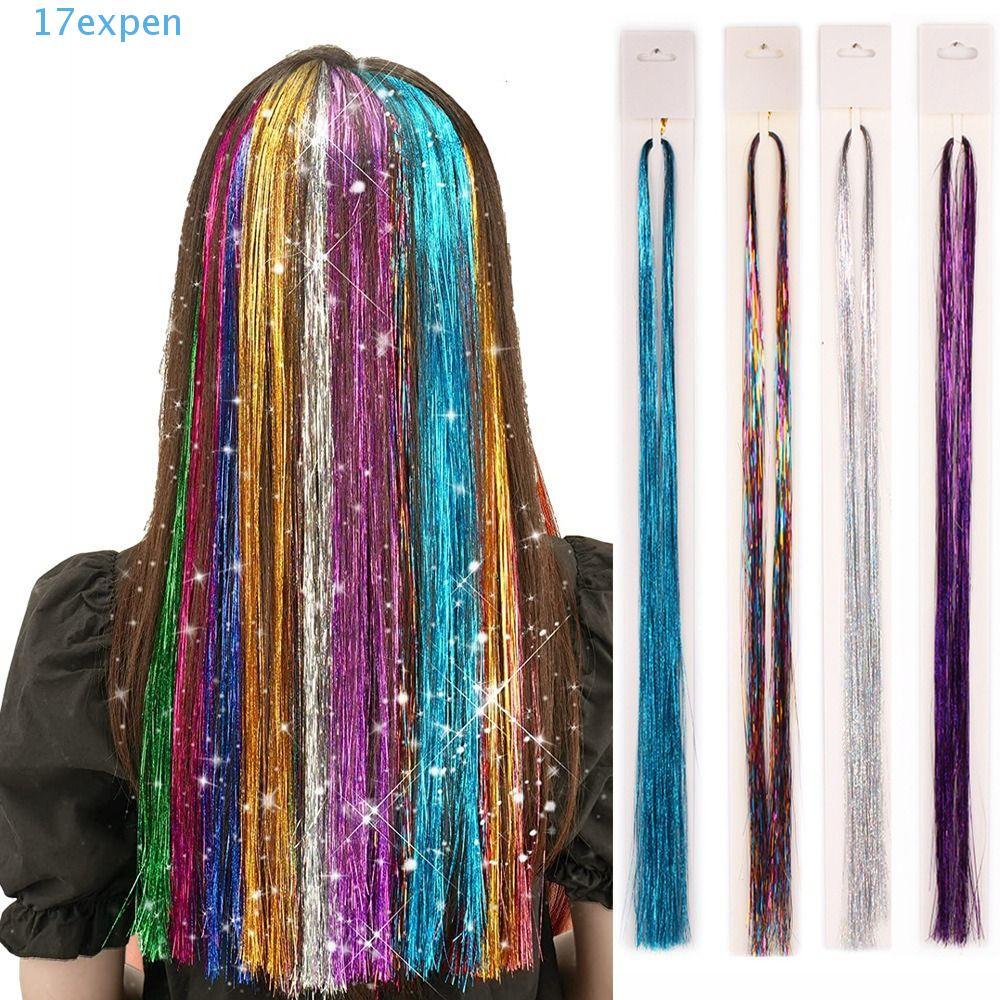 EXPEN Tinsel Bạc Lông Tơ - Trang Trí Tóc Lấp Lánh