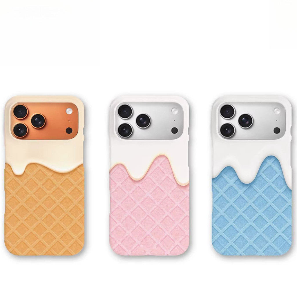 Ốp Điện Thoại Kem iPhone 17 Pro Max Từ Phone16 Case Matte 15 Creative