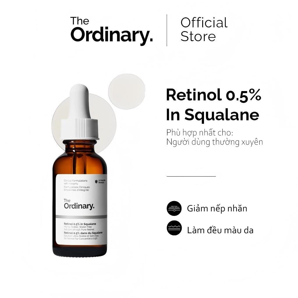 The Ordinary Retinol 0.5% Serum 30ML Tinh Chất Chống Lão Hoá Giảm Nếp Nhăn-Dưỡng ẩm sâu dưỡng ẩm lâu dài