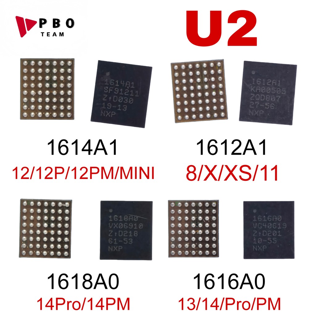 3 Chiếc 1610A3 610A3b 1612A1 1614A1 1618A1 1616A0 1618A0 Tristar USB U2 Sạc IC Cho 6 7 8 X 11 12 13 