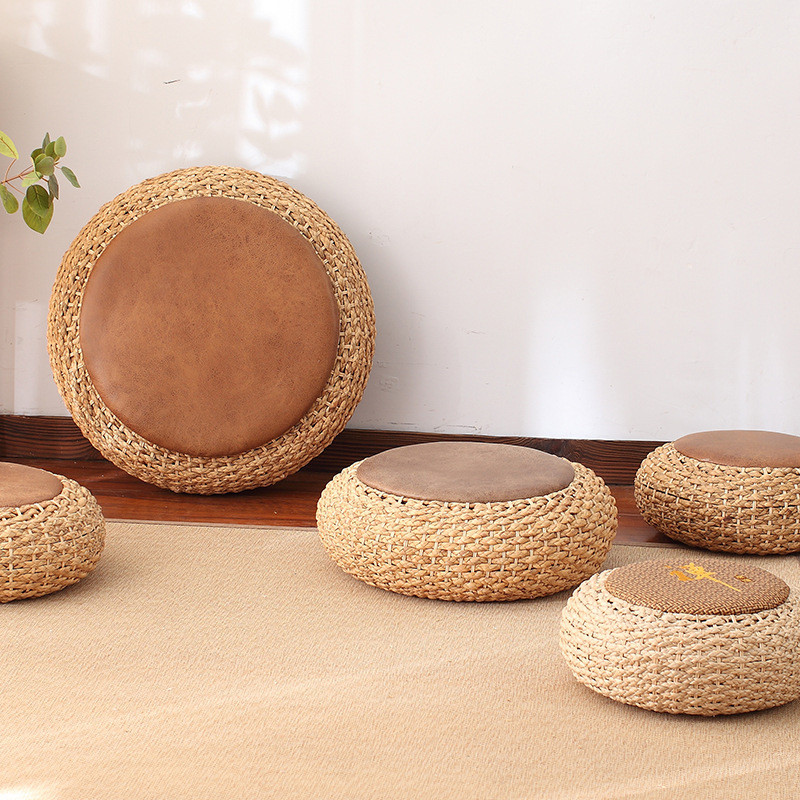 Futon Đệm Rơm Tatami Pier Cỏ Pier Dày Mây Pier Thiền Đệm Ban Công Sàn Tròn Đệm