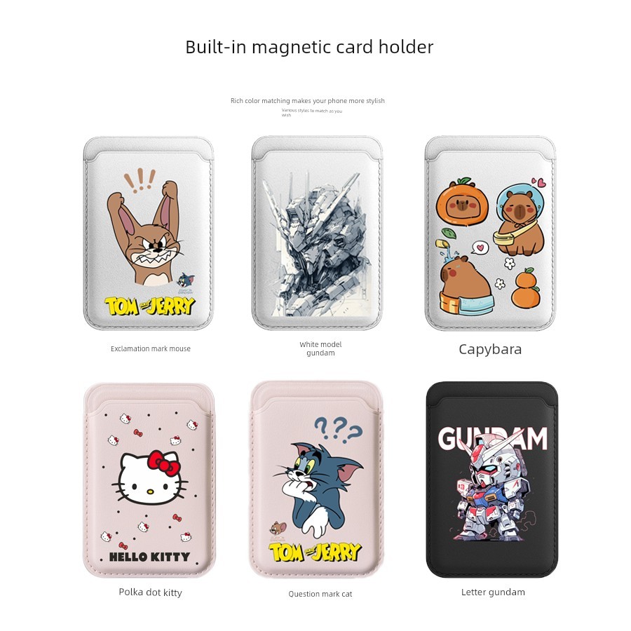 magsafe wallet ví magsafe Phim hoạt hình Apple Gundam từ tính Mori Cool