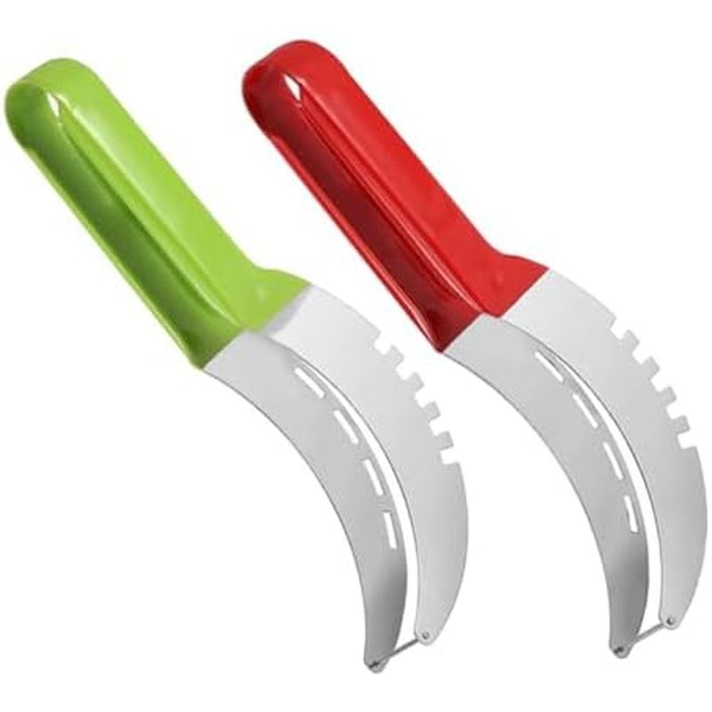 Watermelon Cutter Slicer Tool Fruit Knife Watermelon Fork Slicer Cutter Kitchen Supplies