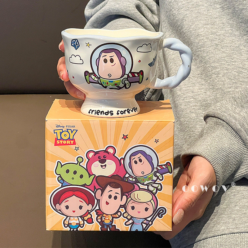 Toy Story BustLightyear Ceramic Mug Coffee Breakfast Cup Couple's Household Water Cup Birthday Gift