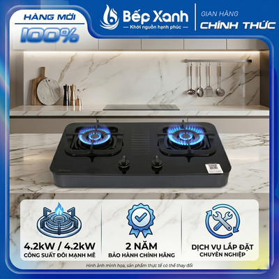 [CHÍNH HÃNG] Bếp Ga Đôi, Lắp Dương Electrolux ETG7287GKR - Công Suất 4.2kW/4.2kW - Bảo Hành Chính Hãng 2 Năm