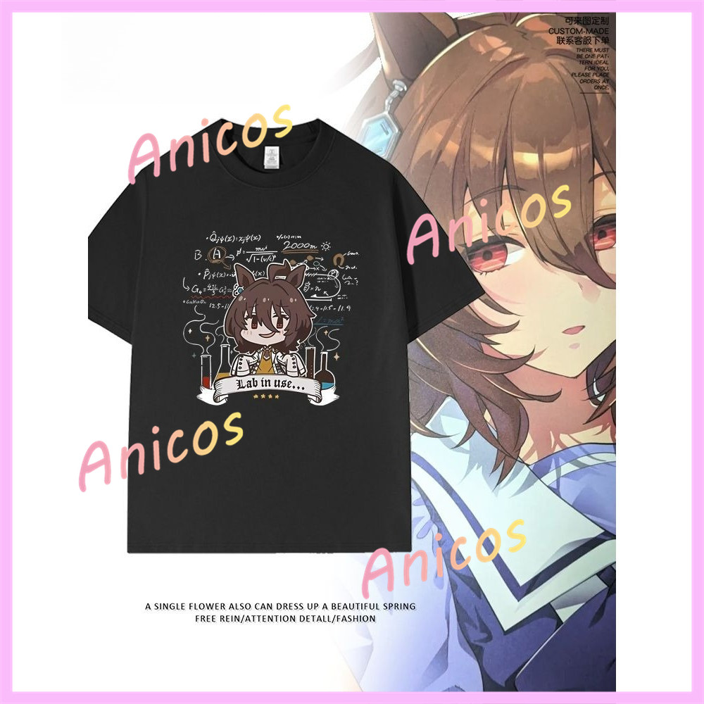 Áo thun Cotton Uma Musume Agnes Tachyon phong cách mùa hè