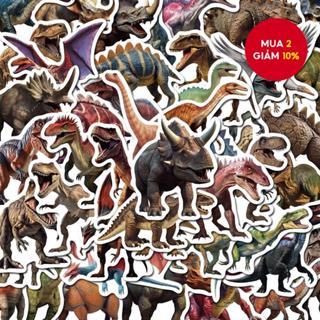  Bộ 50 Khủng Long Kỷ Jura Hoạt Hình Dán Sáng Tạo DIY Máy Tính Xách Tay Ốp Lưng Điện Thoại Máy Tính Guitar Chống Thấm Nước Dán 