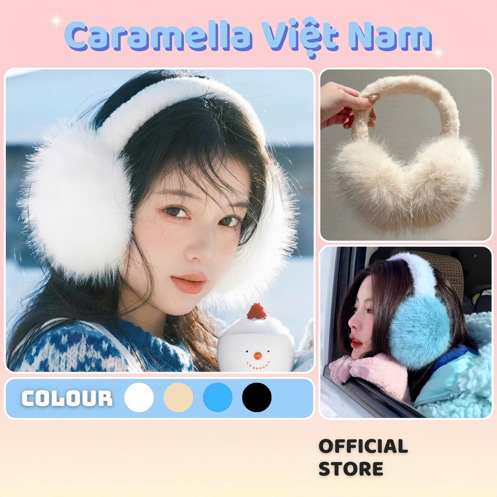 [XẢ KHO] Bịt Tai Lông Giữ Ấm Chụp Tai Lông Xù Mềm Mịn Caramella Đồ Đông Siêu Ấm Thời Trang Hàn Quốc H213