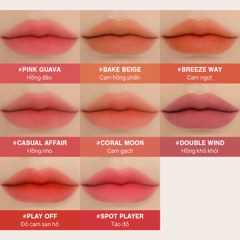 Son Kem 3CE Cho Viền Môi Mờ Ảo Không Lem Blur Water Tint 4.6g | BigBuy360 - bigbuy360.vn