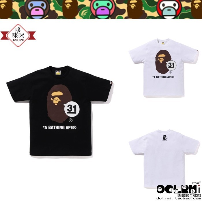 APE 31ST ANNIV. Áo thun nam ngắn tay APE HEAD APE