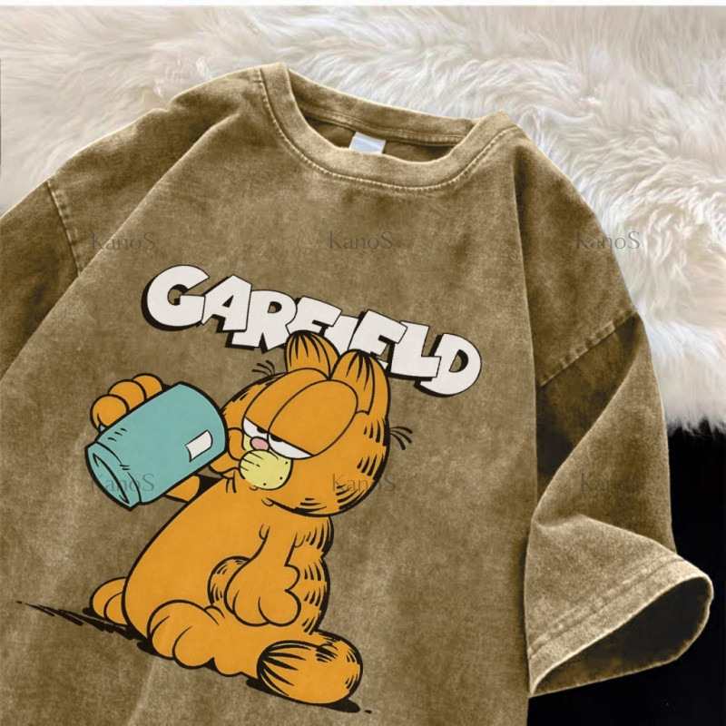 Áo thun Oversize cổ tròn họa tiết Y2K - Kanos Shop