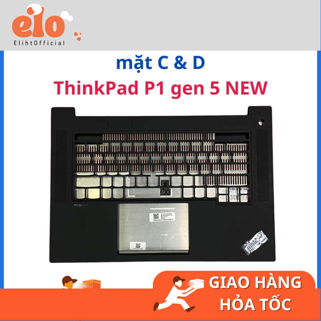Mặt C & Mặt D ThinkPad P1 Gen 5 – Vỏ C/D Laptop NEW – Hàng Mới 100%