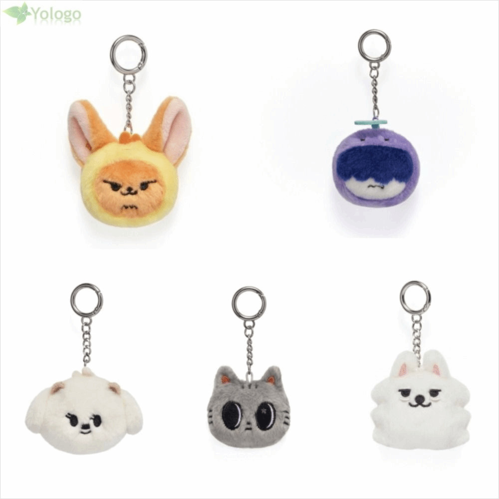 Móc khóa sang trọng YOLOGO PPULBATU, Búp bê sang trọng hoạt hình Cotton TXT, Bộ sưu tập móc khóa độn