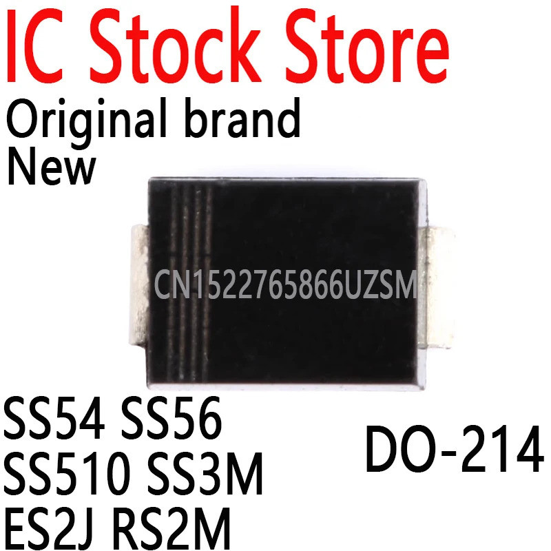 5 chiếc SS54 SS56 SS510 SS3M ES2J RS2M SMD Schottky Diode DO-214 SMB