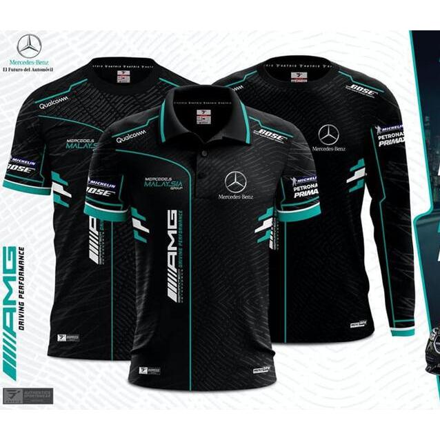 Áo thun Mercedes Racing Jersey / Áo thun sợi nhỏ