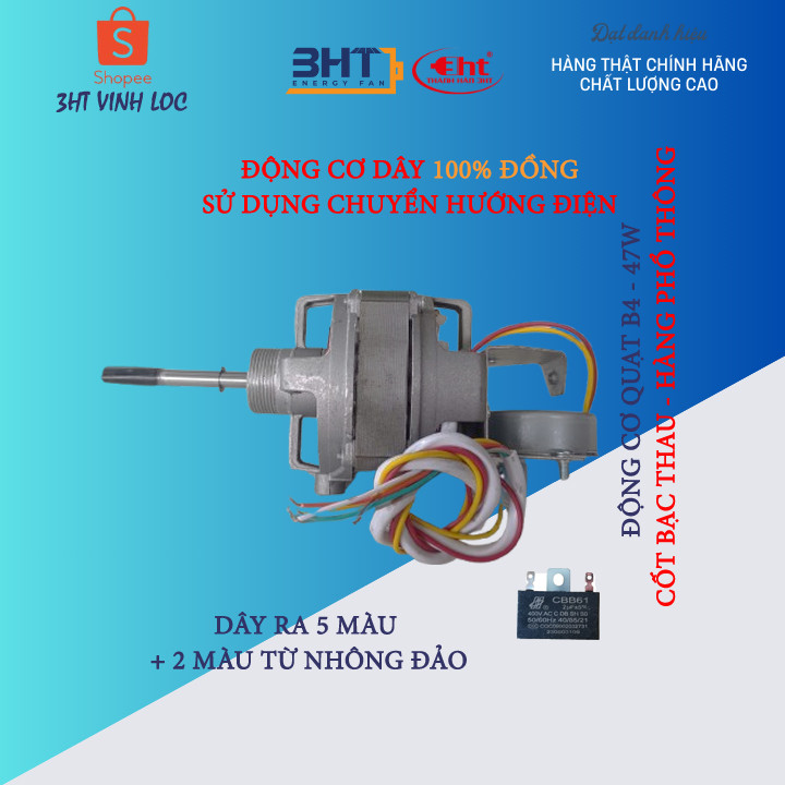 MOTER B4-47W + ĐẢO ĐIỆN - THAY QUẠT TREO TƯỜNG
