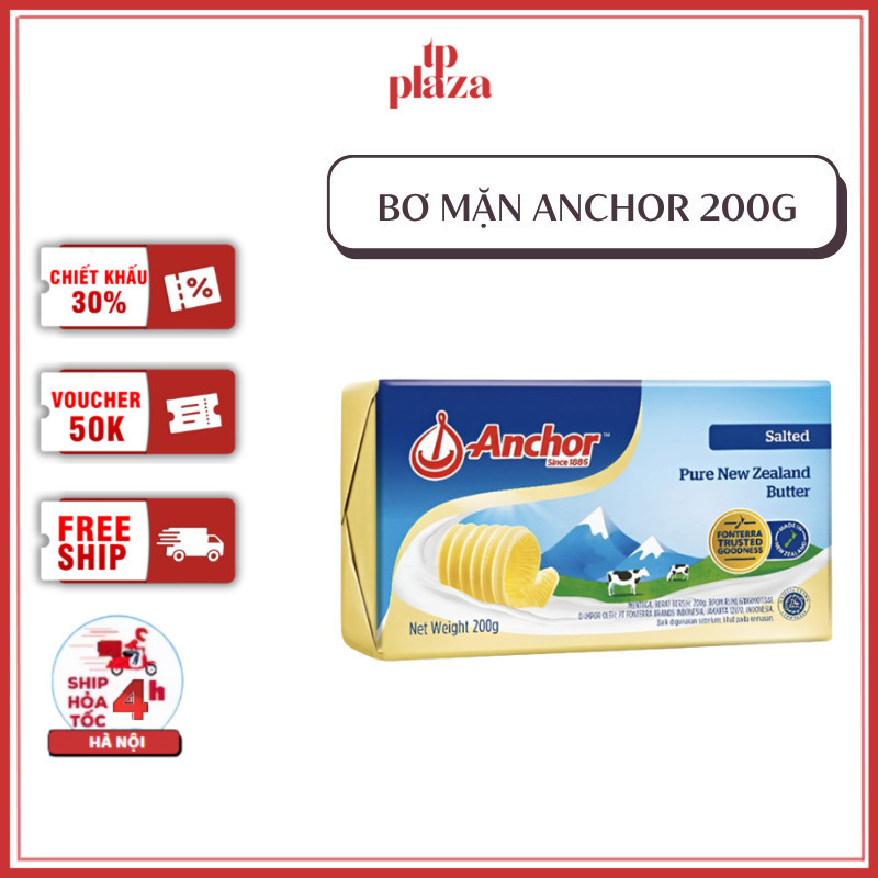 Bơ Mặn Anchor New Zealand Salted Butter - Gói 250gr