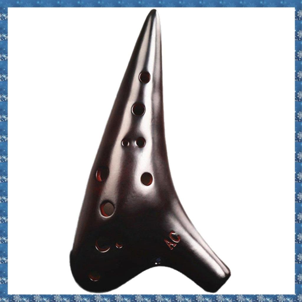 (H U F Y) Loại biểu diễn Ocarina 12 lỗ, được làm bằng, tông màu chính xác, Ocarina 12 lỗ Thích hợp c