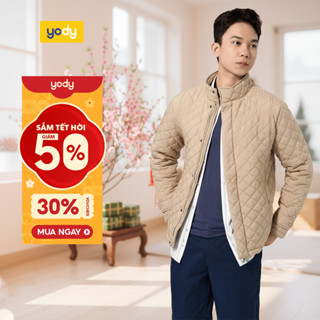    Áo phao nam YODY trần trám bền nhẹ siêu ấm có thể giặt máy PHM7009 