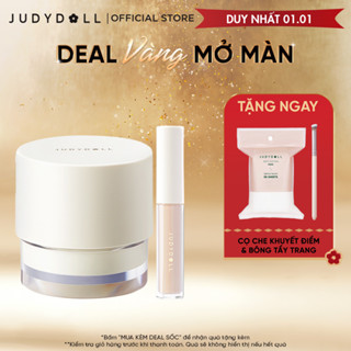   COMBO 2  Combo Kem Lót Kem Che Khuyết Điểm JUDYDOLL Dưỡng Ẩm Nâng Tone Lâu Trôi Mịn Da Tự Nhiên 