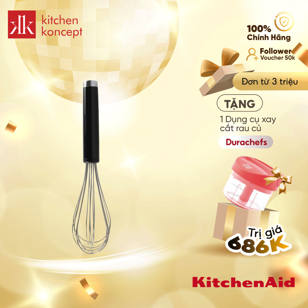 Máy trộn bột KitchenAid Classic 5KSM7990X, dung tích 6.9 lít, công suất 300W, thép không gỉ