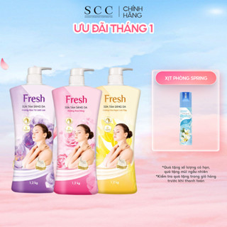  Sữa tắm sáng da Fresh 1.2kg Hương Hoa hồng   Ngọc Lan Tây   Hoa Tử Linh Lan 