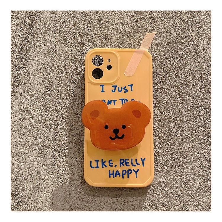 Ốp Lưng Cho iPhone Silicone Từ Thái Lan X XS MAX XR 7 + 8PLUS I Just + Iring Bear TPU-S
