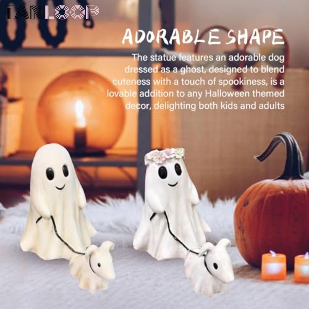 TANLOOP Ma Đi Bộ Tượng Chó, Ma Đi Bộ Halloween Ma Trang Trí Ma Quái Chó Ma Halloween Tượng, Chó Ma T