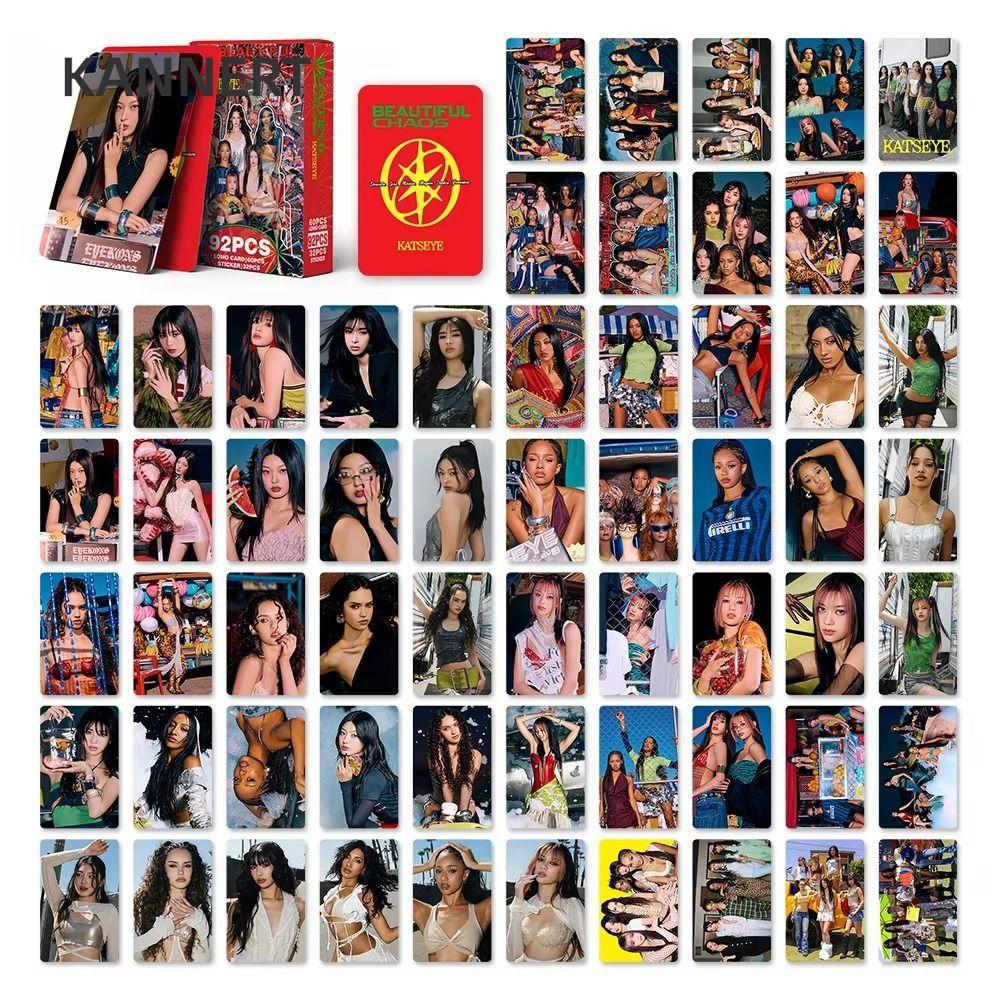 KANNERT 92 Cái / bộ Thẻ Ảnh KATSEYE Lomo, LARA DANIELA BEAUTIFULCHAOS KATSEYE Album LOMO Cards, HD I