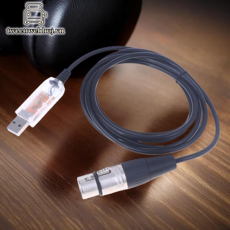 Bộ chuyển đổi giao diện USB sang DMX Tweeduj QLC DMX512puter PC Bộ điều khiển chiếu sáng sân khấu Bộ