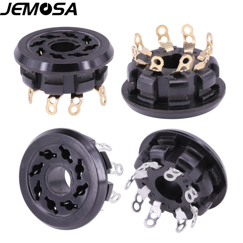 Ổ cắm ống Bakelite 8PIN S8WPI Đế van điện tử cho EL34 GZ34 KT66 KT88 6550 6CA7 6SL7 6SN7 6V6 6L6 Bộ 