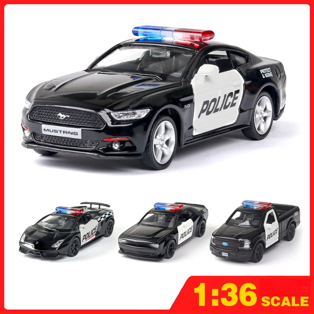 RMZ City 1: 36 Xe Cảnh Sát Series Hợp Kim Diecast Mô Hình Kéo Lại Đồ Chơi Cho Trẻ Em