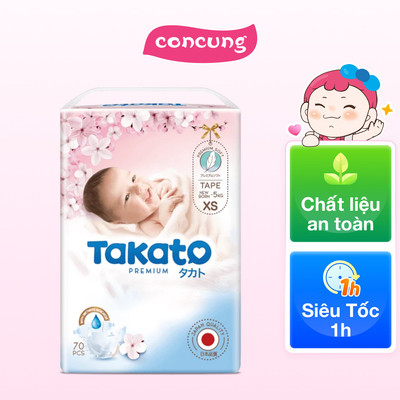 Combo 2 Tã dán Takato siêu mềm mại (NB, 70 miếng)