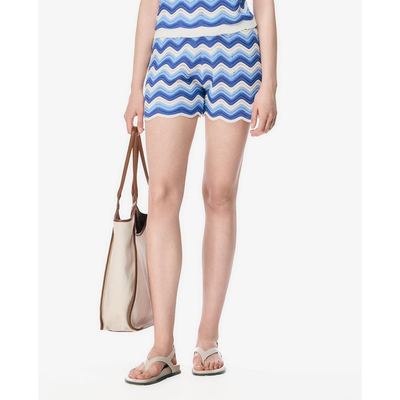 GIGI - Quần shorts ngắn nữ dệt kim viền gợn sóng_G3401K251402-27