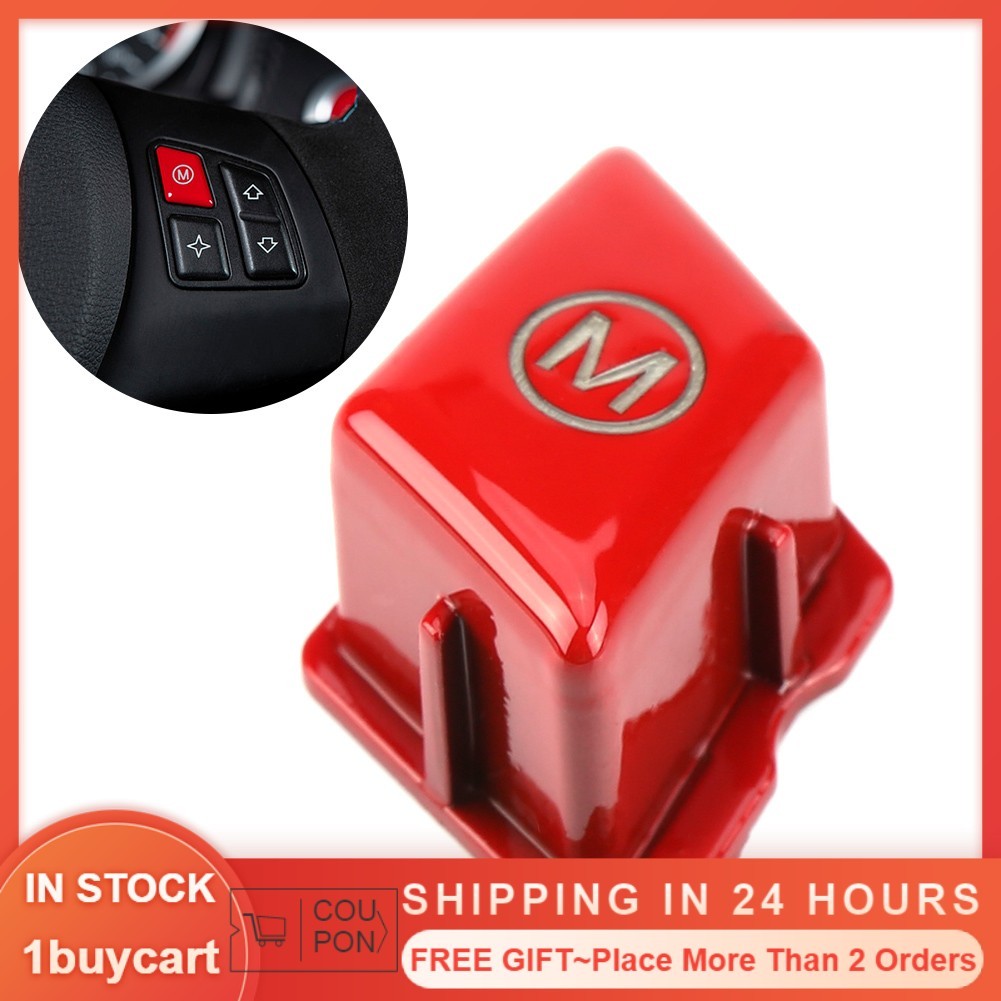1buycart1 Nút Công Tắc Vô Lăng Ô Tô M Mode Cho 3 Series E90 E92 E93 M3 2007-2013 (Đỏ)