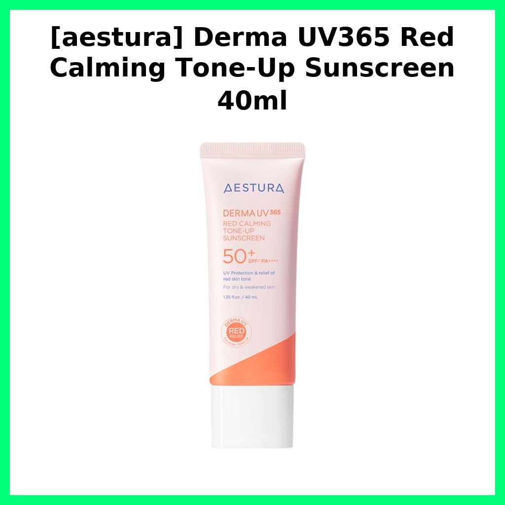 [aestura] Kem chống nắng Derma UV365 Red Calming Tone-Up 40ml / Kem chống nắng Hàn Quốc / Hiệu ứng t