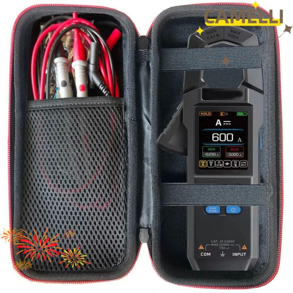 CAMELLIK3 Mang theo, Máy đo kẹp chống sốc lót xốp, Túi bảo vệ đa năng vỏ cứng chuyên nghiệp để bảo v