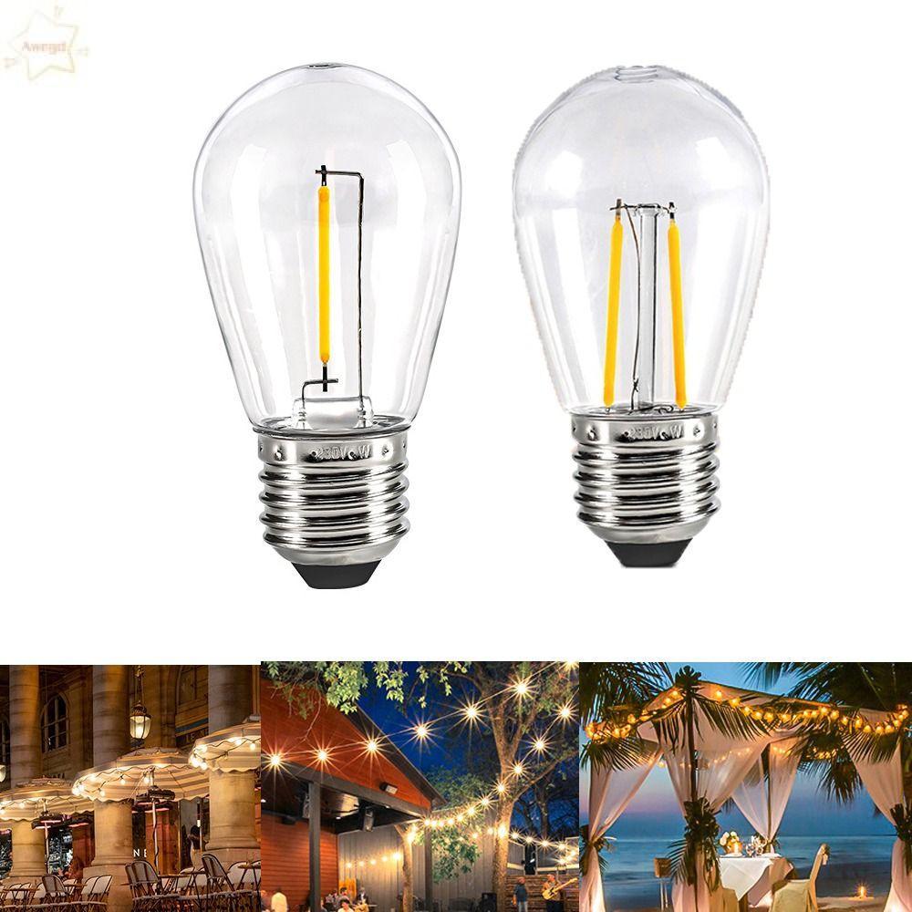 Bóng đèn LED AWNGD 1W 2W Bóng đèn sợi đốt E27
