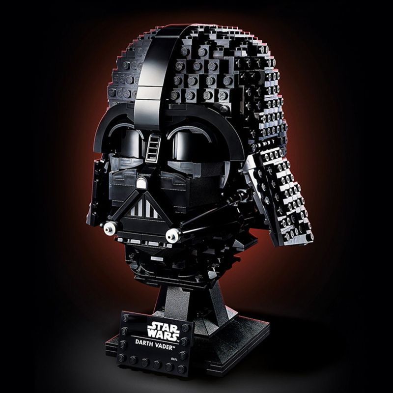 Tương thích với Khối xây dựng Lego 75304 Star Wars Darth Vader Mũ bảo hiểm Mặt nạ giáo dục Lắp ráp đ