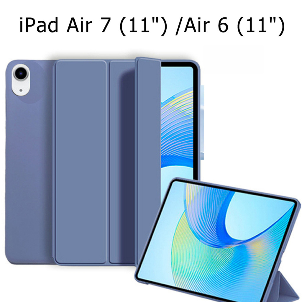 Ốp Lưng Cho iPad Air 7 (11 ") A2900 A2898 Air 6 11 inch A2094 A2899 Gấp Đứng Máy Tính Bảng Vỏ Lật Da
