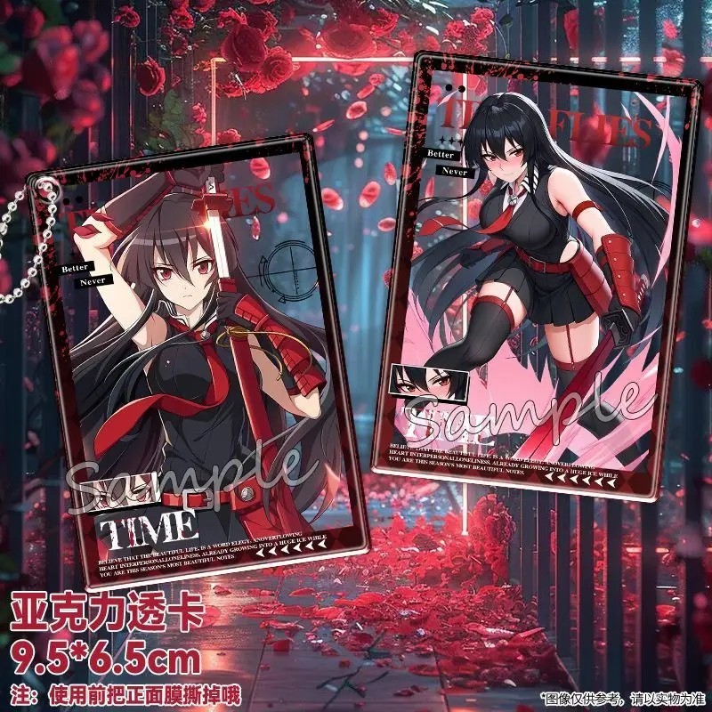 Móc khóa Akame Ga Kill Acrylic trong suốt hình Akame Esdeath trang trí balo túi xách phụ kiện anime 