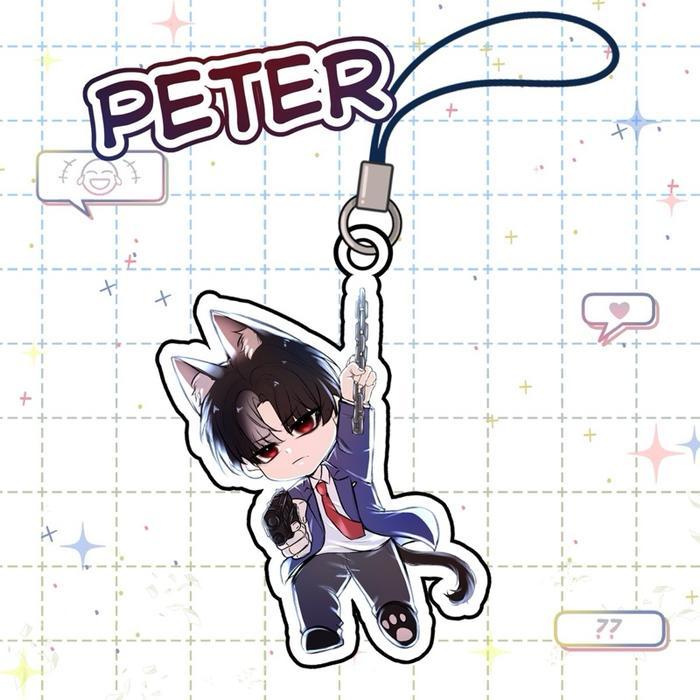 Phone Strap Killer Peter – Akrilik 2 Sisi | Gantungan HP Karakter Manhwa Lucu - Peter