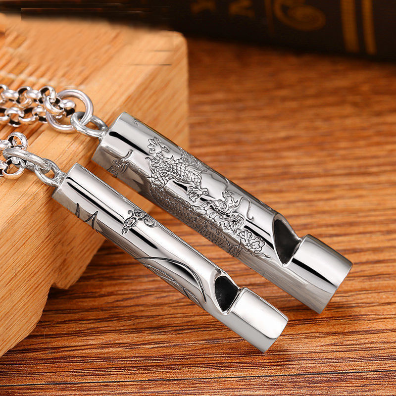 Bộ Mặt Dây Chuyền Couple Old Silver Luotai - Style Mori Đơn Giản & Thịnh Hành Cho Học Sinh